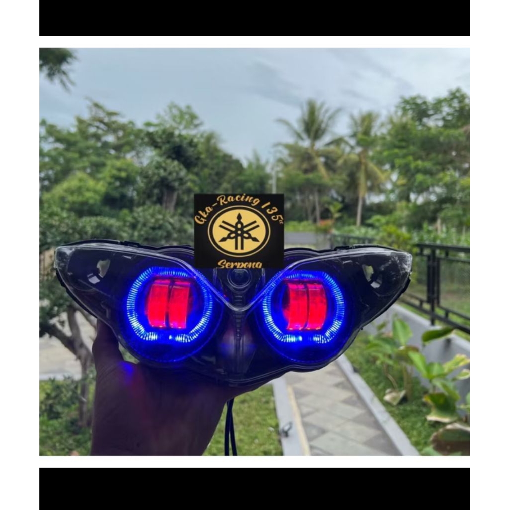 [TINGGAL PASANG] Reflektor Lampu Depan Biled Projie YAMAHA JUPITER Z BURHAN