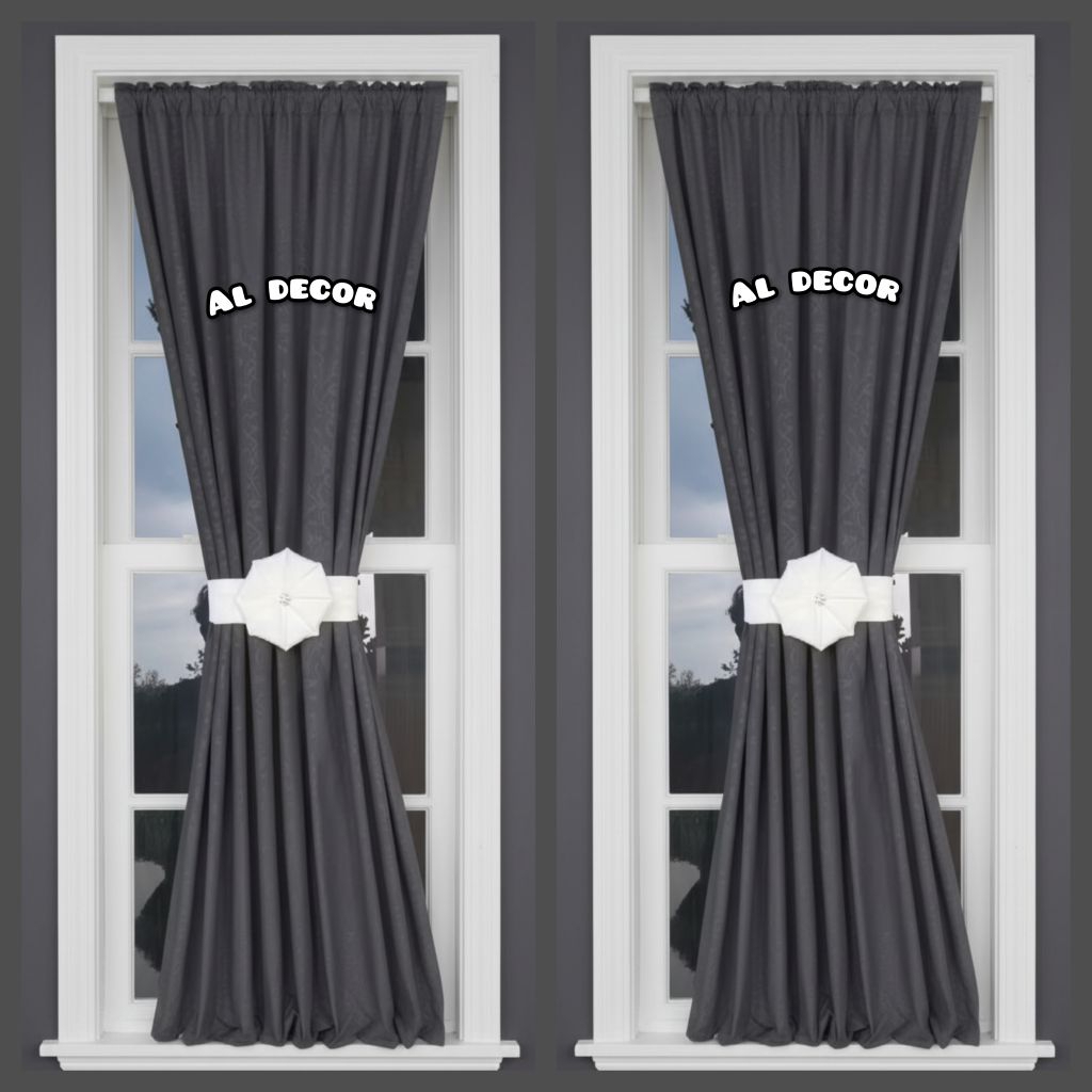 Gorden kupu kupu gorden jendela minimalis Gorden polos tebal Gorden aesthetic Gorden tali pita ikat 