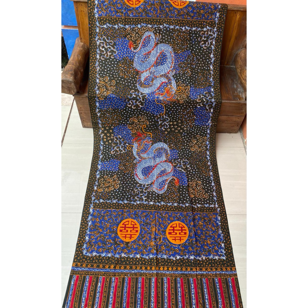 kain gendong bayi motif naga batik tulis lasem asli