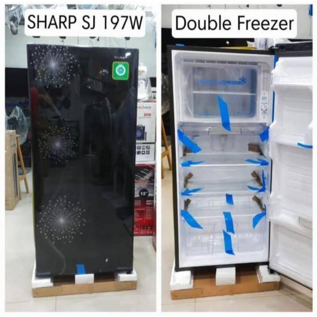Kulkas Sharp SJX 197 WDW Doblee Freser