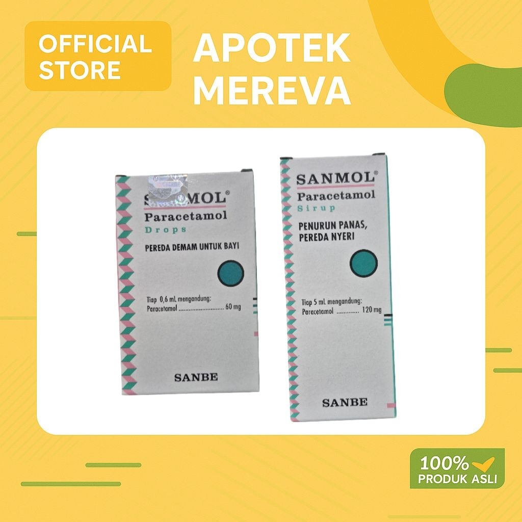 SANMOL SIRUP / DROP PENURUN PANAS ANAK