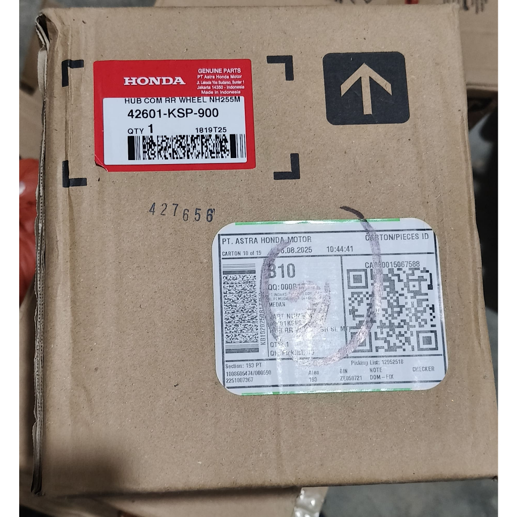 42601KSP900 Tromol Roda Belakang Honda Mega Pro ( 36 Hold ) 42601-KSP-900