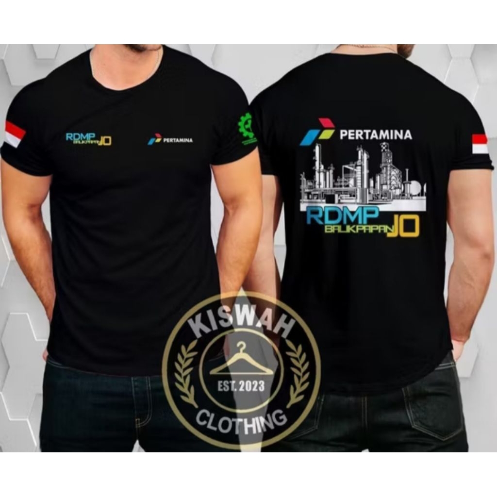 Kaos T-shirt Pertamina RDMP Balikpapan Kaos Distro Unisex