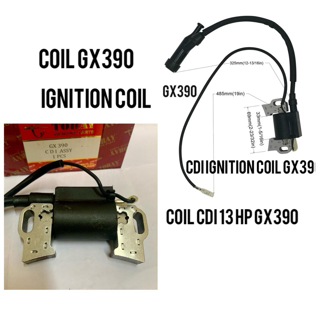 IGNITION COIL GX390 alkon/engine 13hp coil mesin honda gx390