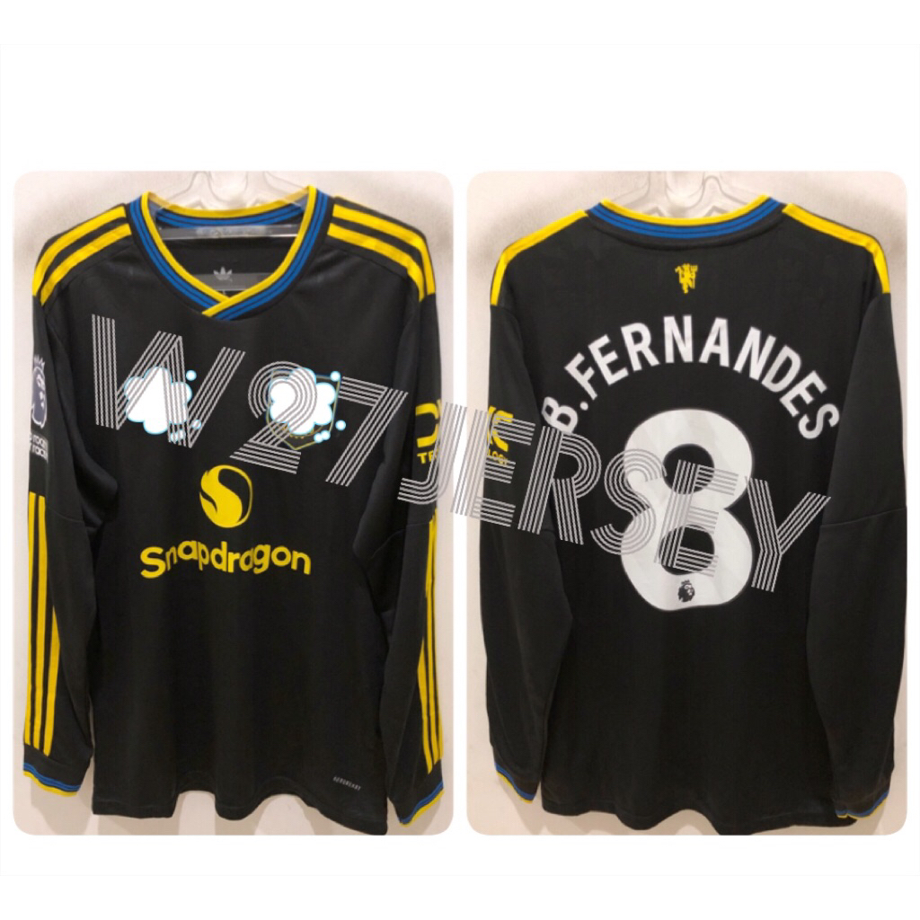 JERSEY IVU 3RD LONGSLEEVE 2025-2026 name player B.Fernandes + Patch