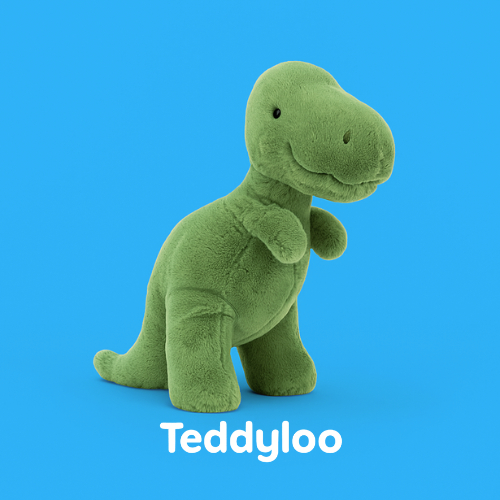 Fossilly T-Rex Jellycat Plush Tyrannosaurus Rex Green Dinosaur Rare Original Gift Soft Plush Cute An