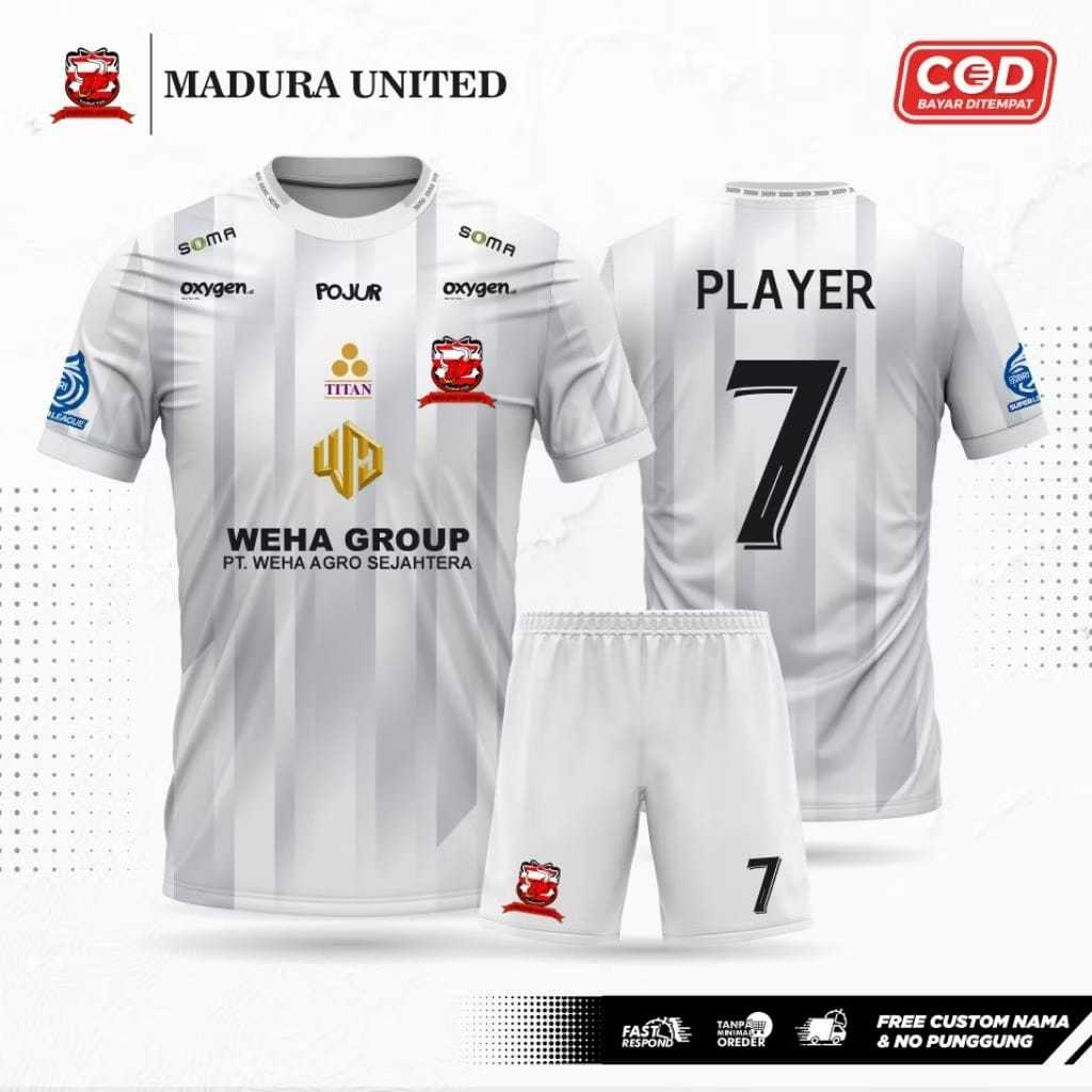 Madura United FC Official Away Jersey 2025 GRATIS NAMESET