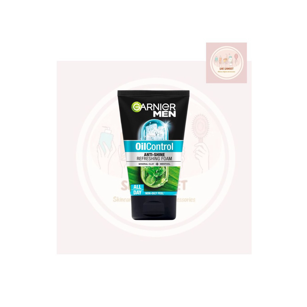 GARNIER MEN OIL CONTROL ANTI SHINE REFRESHING FOAM / FACIAL WASH GARNIER MEN OIL CONTROL / SABUN CUC