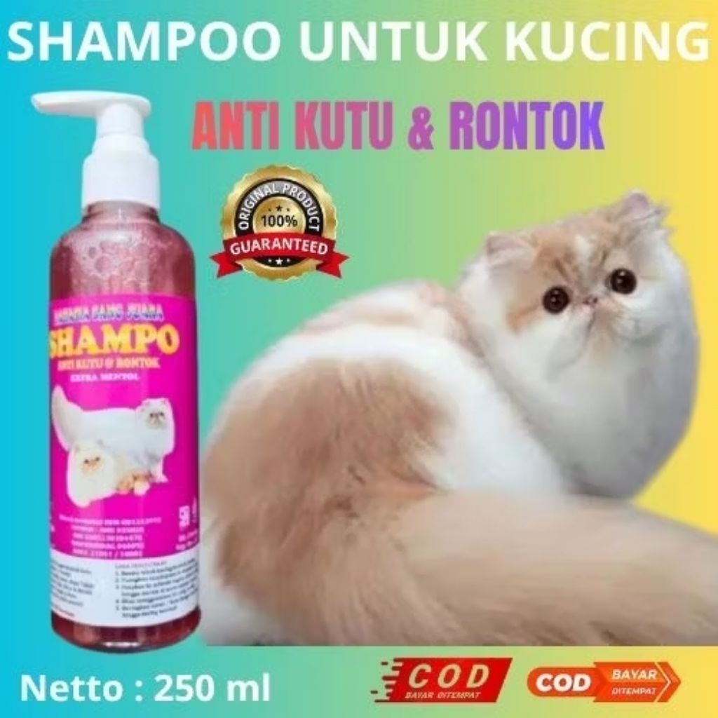 SHAMPO KUCING ANTI KUTU ANTI RONTOK