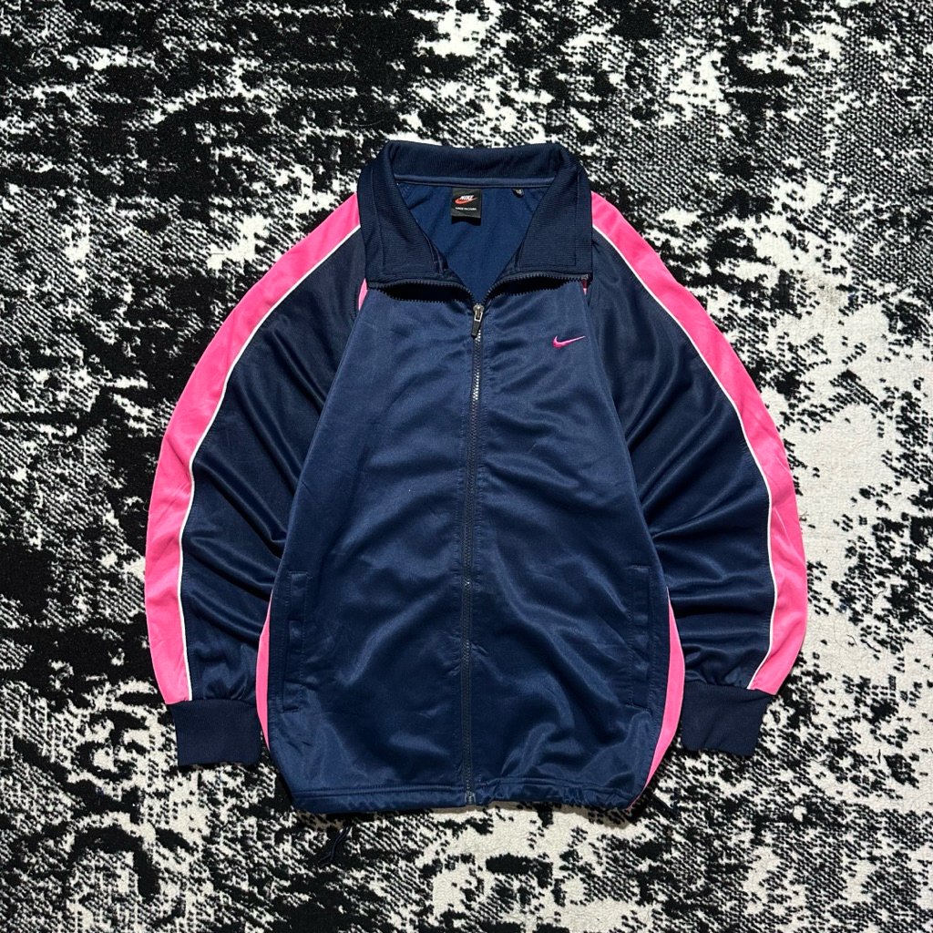 Windbreaker Nike Pink BIG LOGO 90's Vintage Jacket