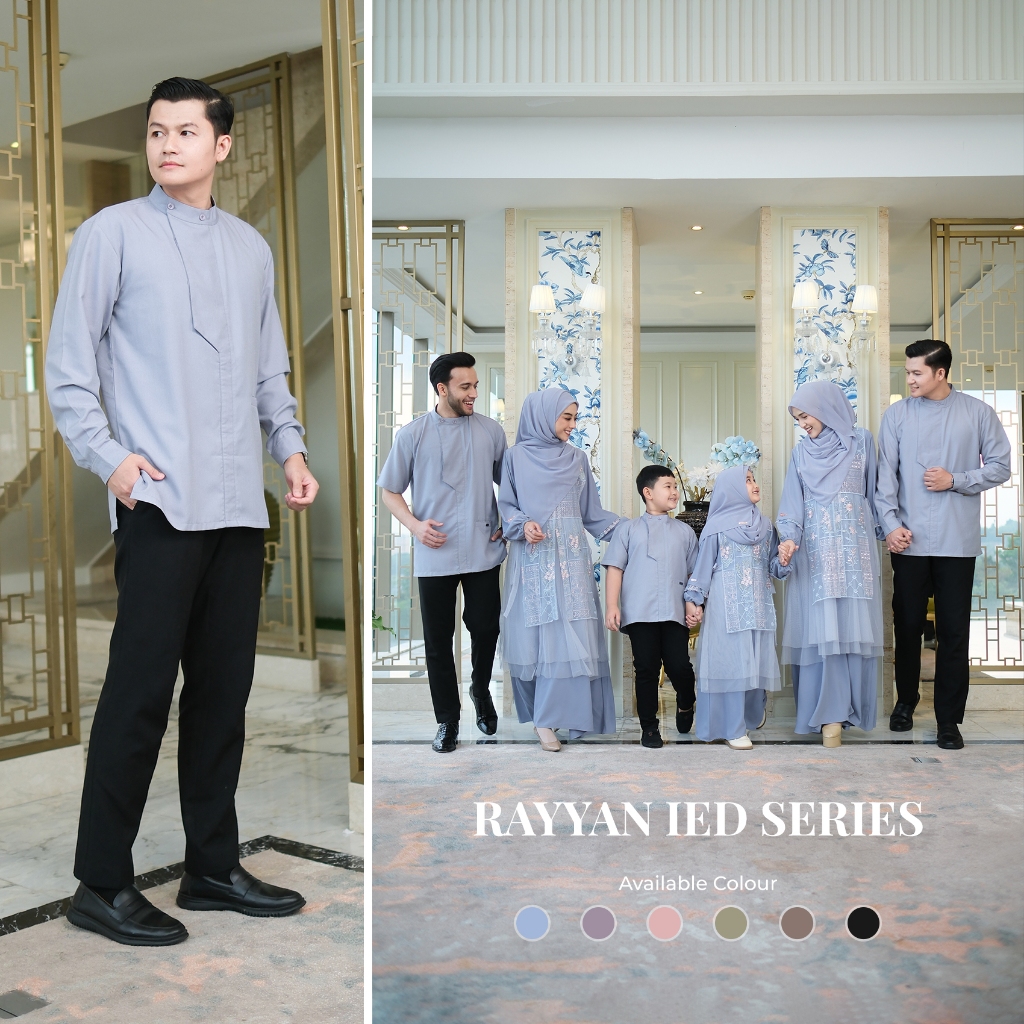 Zayra Hijab | Rayyan Series - Koko Pria Lengan Panjang - Sarimbit Lebaran Premium Jumbo Terbaru 2025