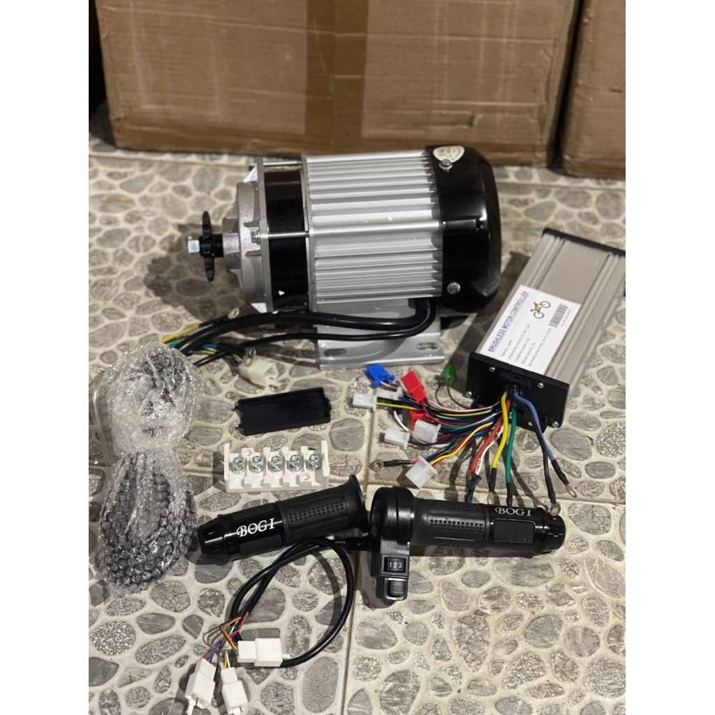 paket motor 800-1000W 48-60V gokart listrik mobil wahana Listrik