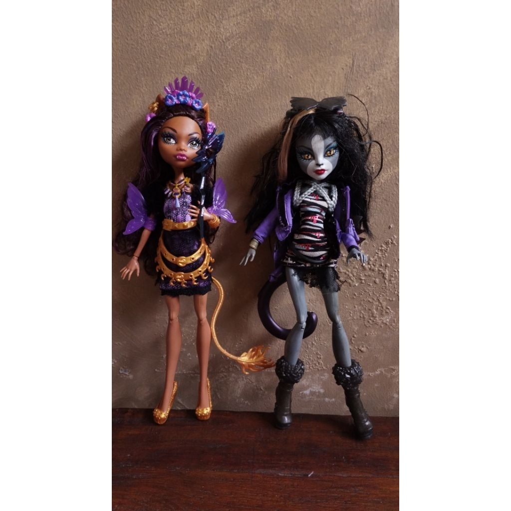 Monster High doll Clawdeen Scare City n Miaowlody kucing