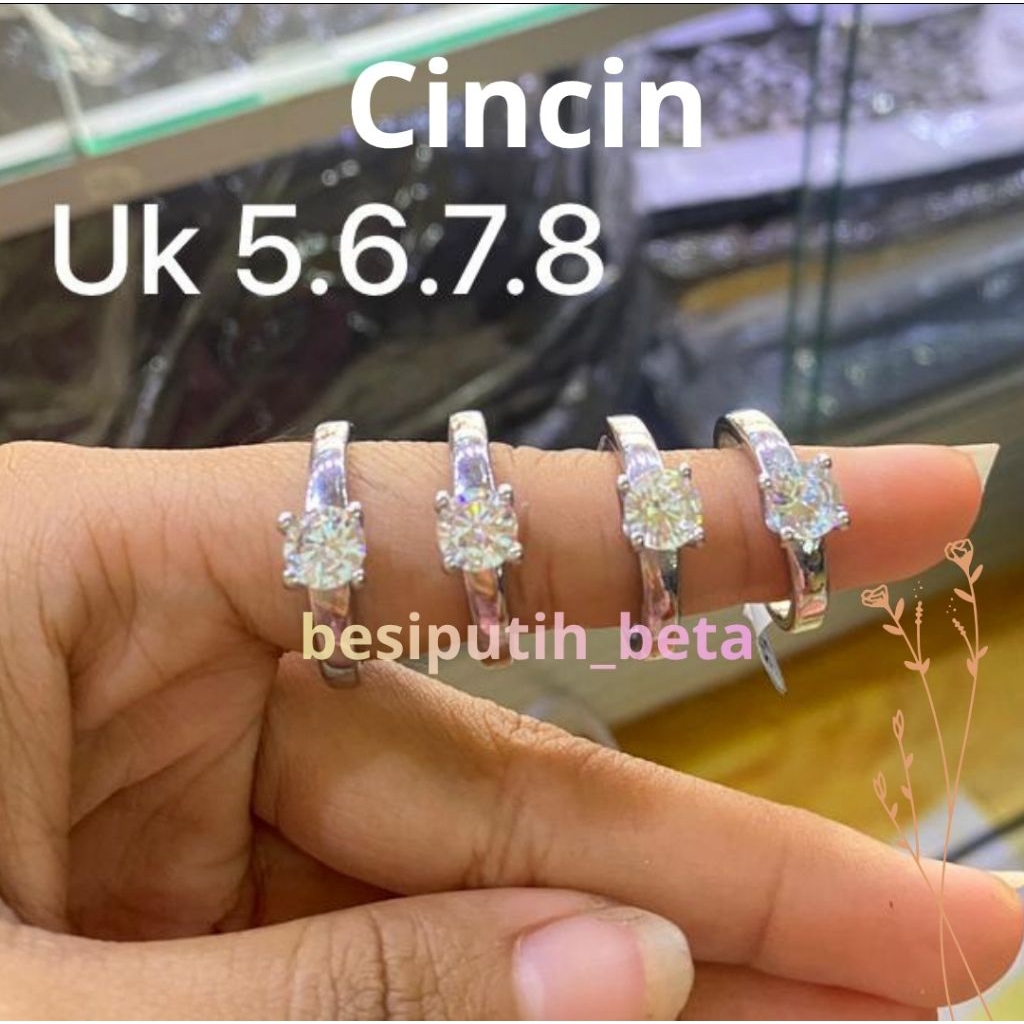 cincin besi putih ambon/besi putih asli