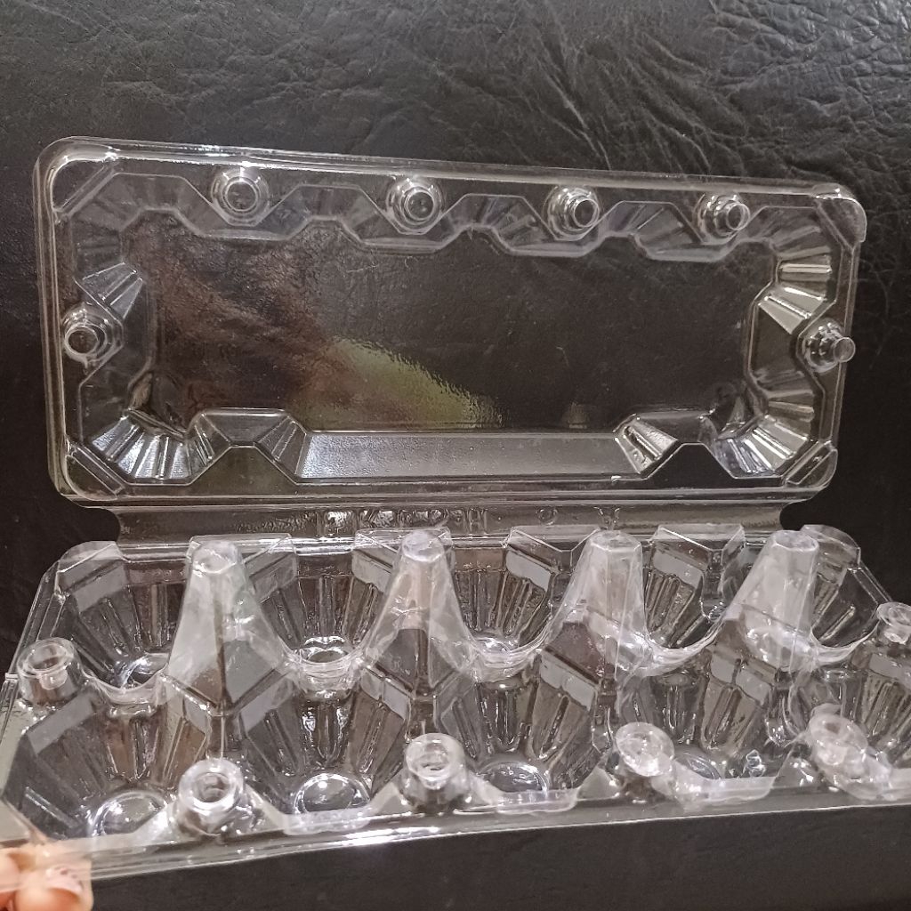 [READY STOCK] Mika Tray Telur isi 10 Dengan Pengunci / Wadah Telur Mika isi 10 / Mika telur isi 10 B
