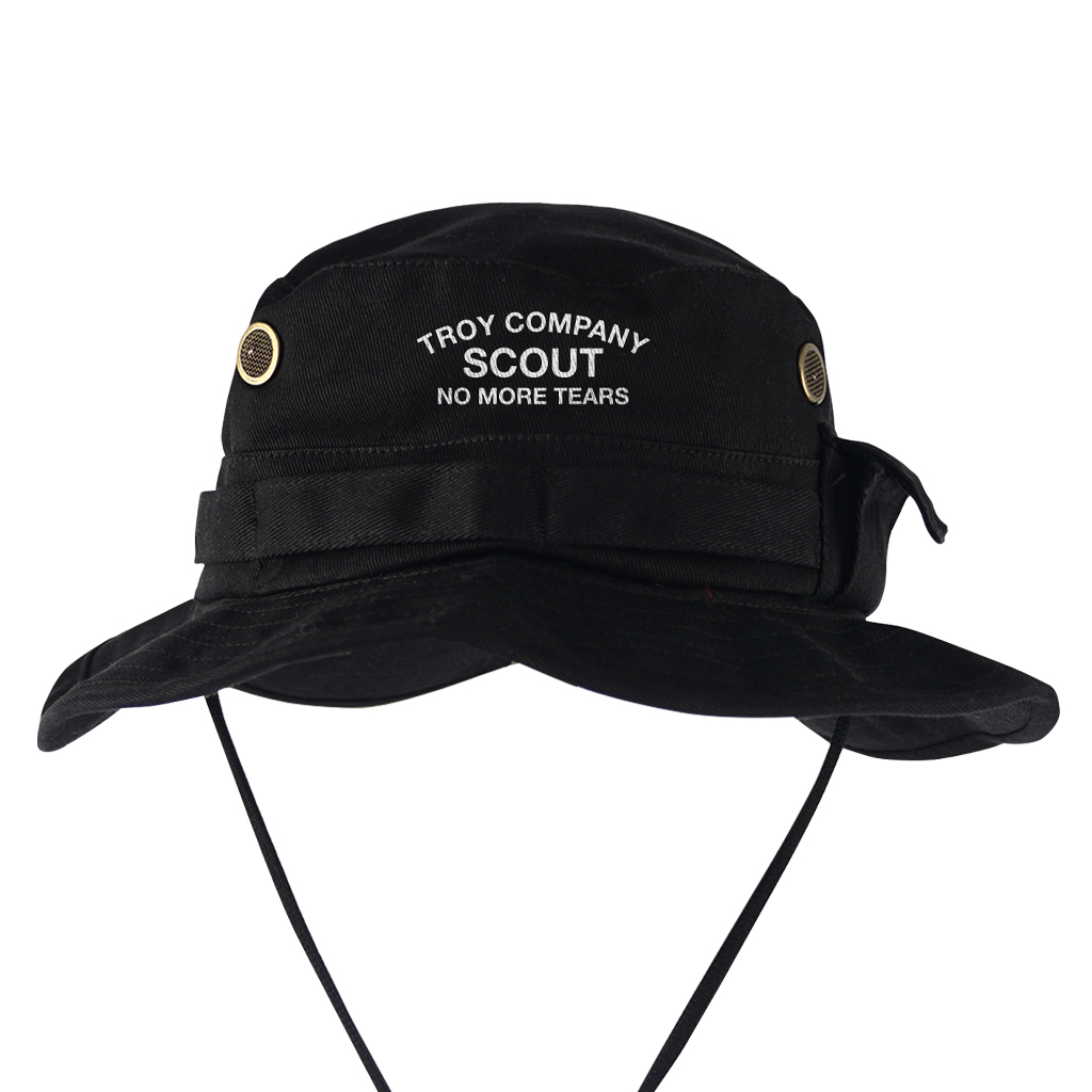 Troy Company Jungle Hat Boonie Hat Scout - Topi Hitam Outdoor JHD 3418