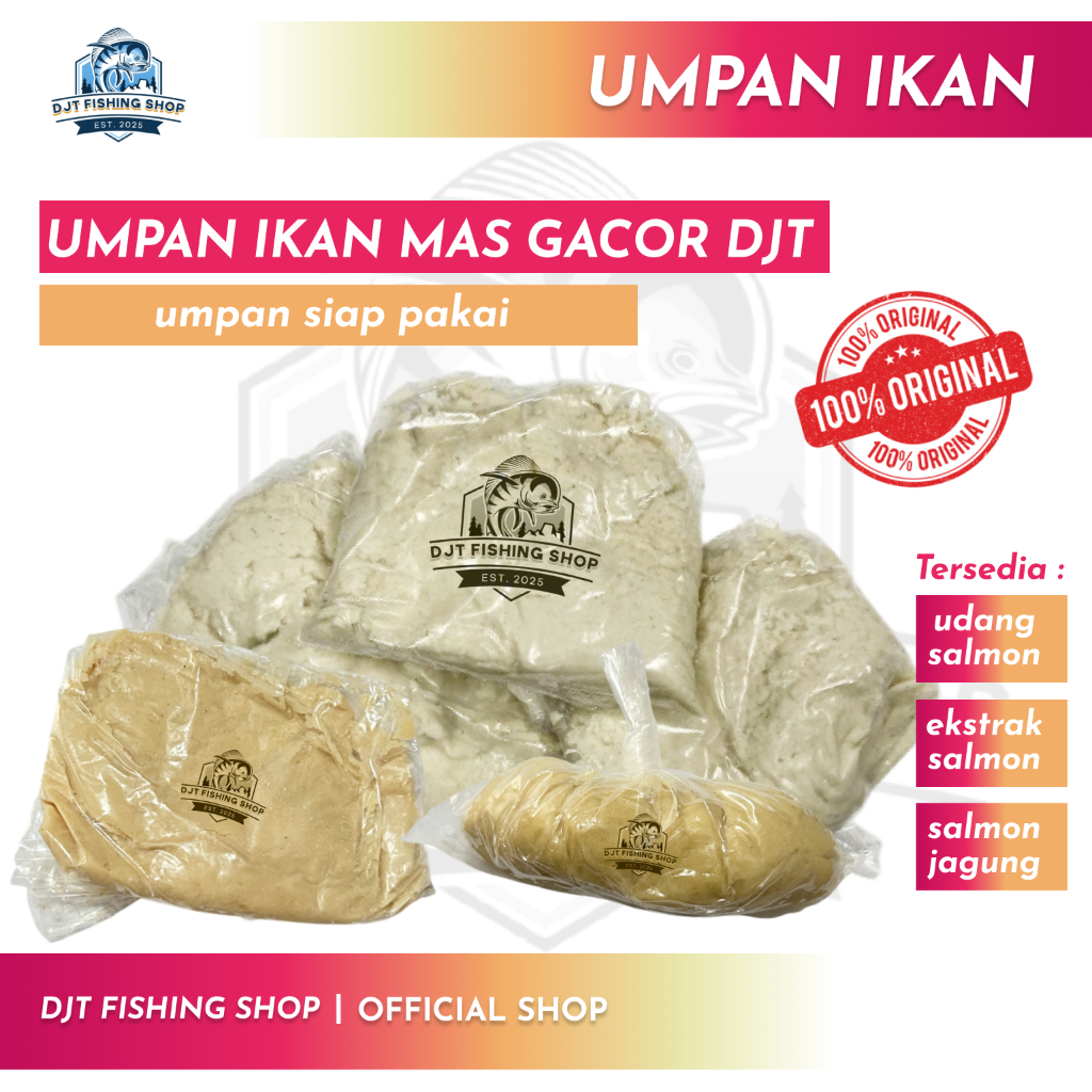 Umpan pancing Gacor untuk ikan mas By Djitu Pancing / umpan salmon putih, salmon jagung, udang salmo