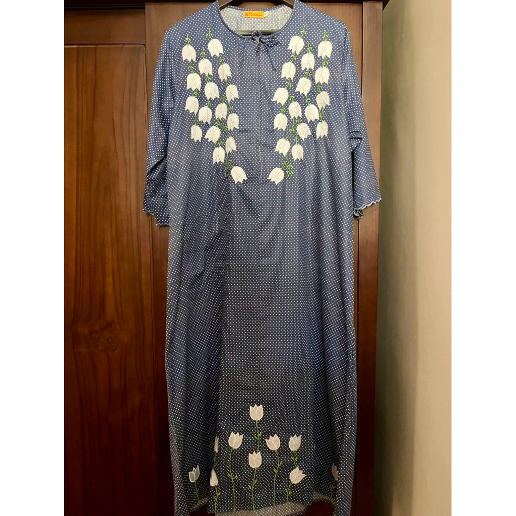 Daster bordir malangan/premium homedress katun jepang