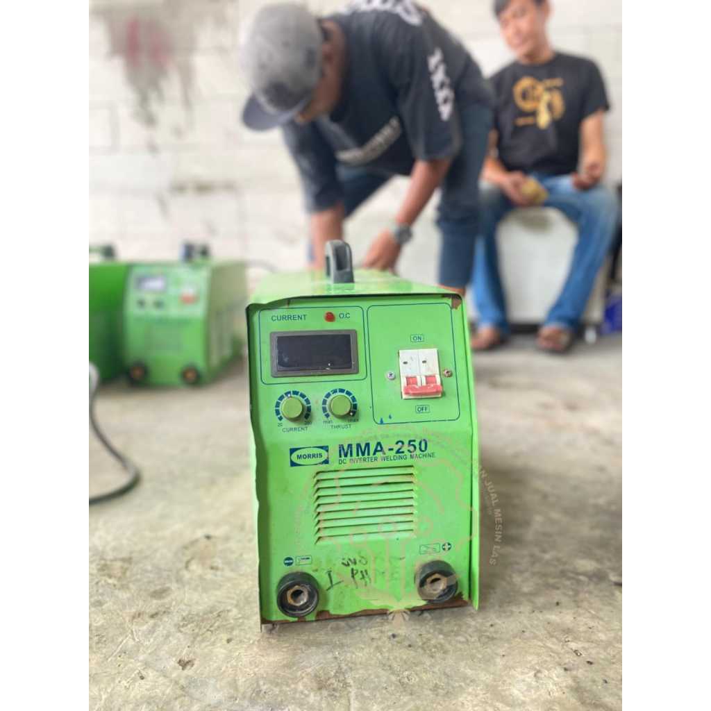 MESIN LAS BEKAS MORRIS 250 AMPERE 1 PHASE LAS LISTRIK INVERTER SECOND
