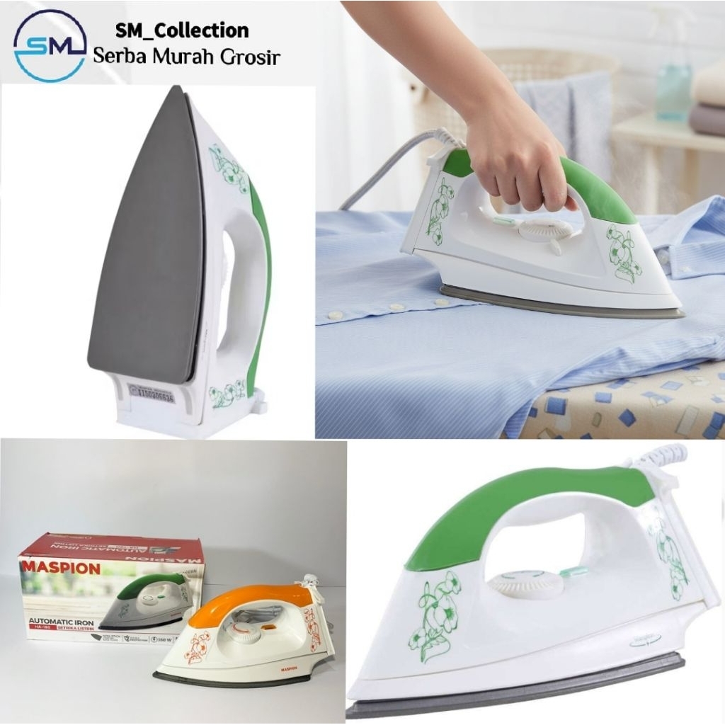 setrika baju/setrika serbaguna/Maspion Setrika HA-180 / MASPION Setrika  Iron HA 180