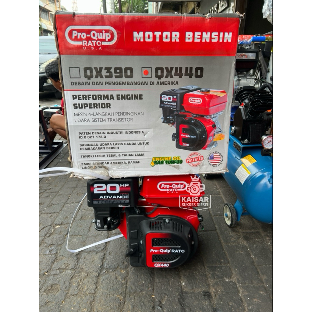 QX440 PROQUIP MESIN PENGGERAK BENSIN 20 HP PRO-QUIP QX 440 MESIN PENGGERAK SERBAGUNA