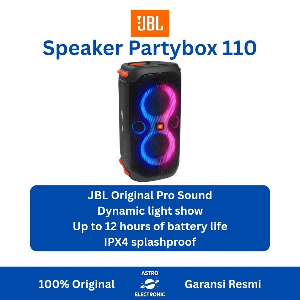 JBL PARTYBOX 110 / PARTYBOX110 / PARTY BOX 110 BLUETOOTH SPEAKER