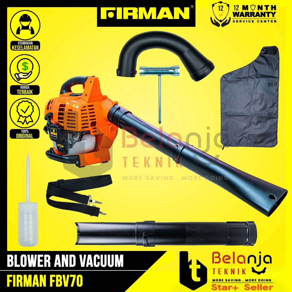 Mesin Blower Vacuum Bensin FIRMAN FBV70 Peniup Agin Debu 2 In 1 FBV 70 4Tak