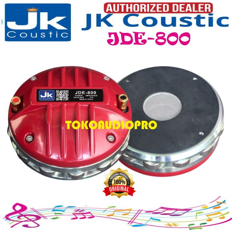 Jk Coustic JDE800 Driver Tweter  Jk Coustic J-De800 Driver Tweter Neodinium De-800 De800