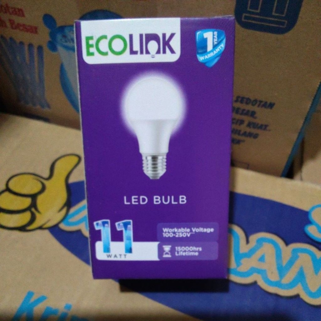 Lampu LED Philips Ecolink LED Blub Emergency Downlight semua watt