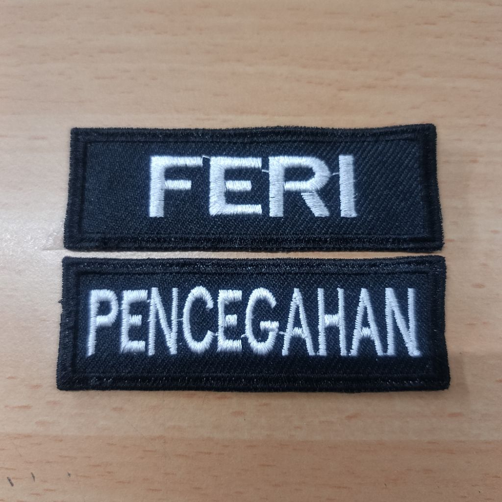 patch bordir custon tempelan topi tactical dengan velcro