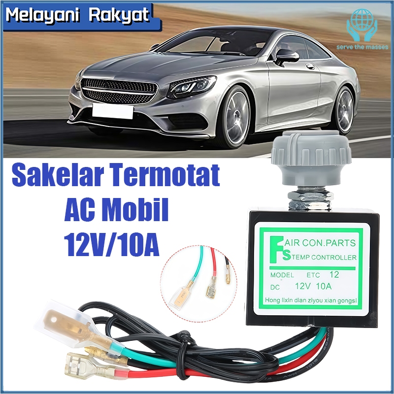 Thermostat AC Mobil Universal Termistor Elektrik Switch 12V
