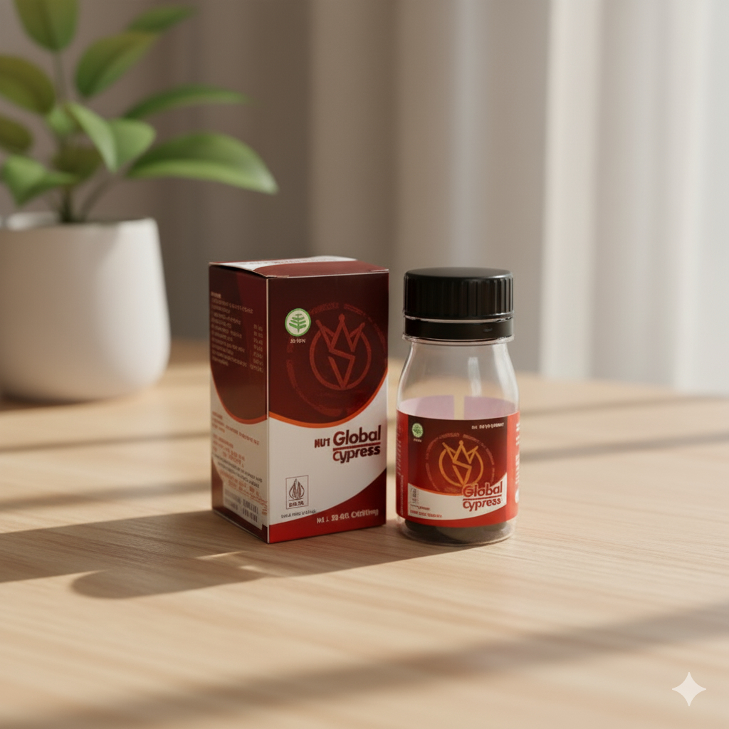 Pil Hitam Global Cypress — Herbal untuk Asam Urat, Kolesterol, dan Sendi