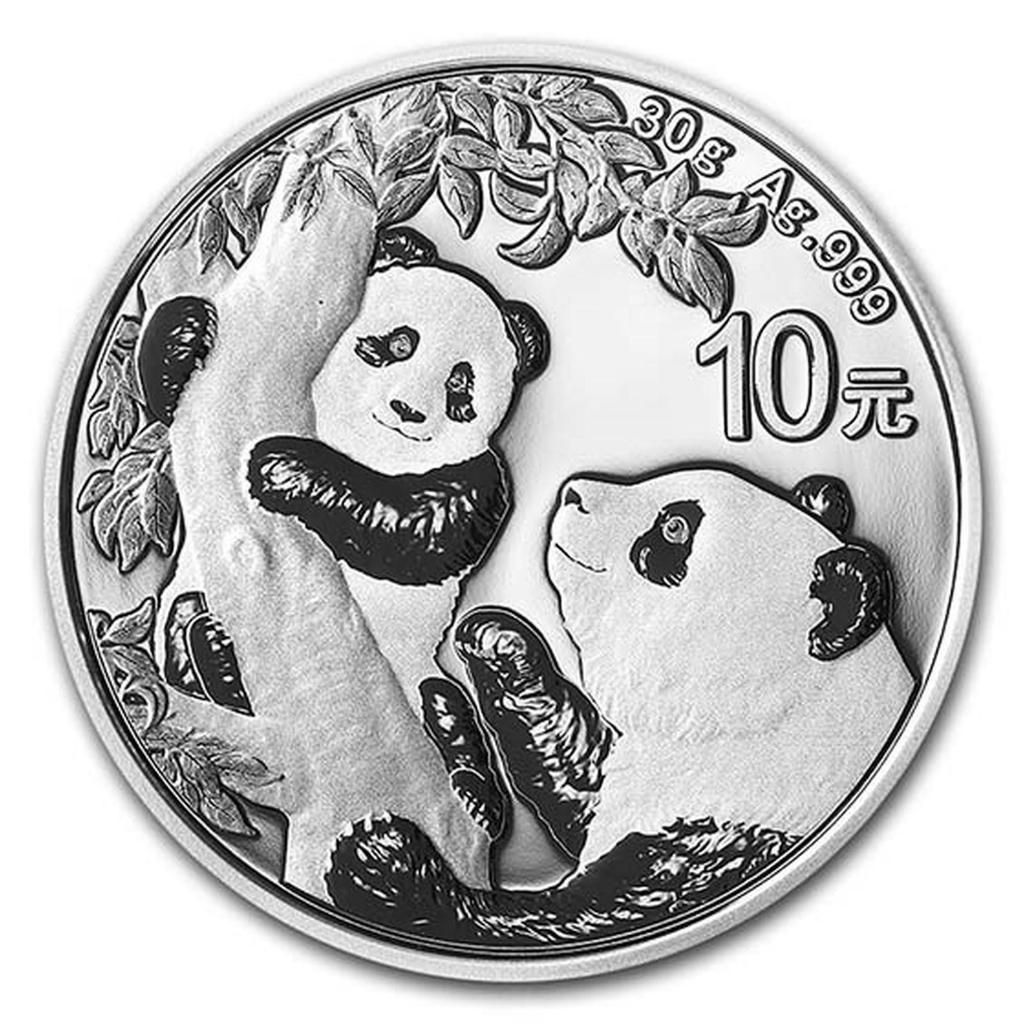 Koin perak 2021 China Silver Panda 30 gram Silver Coin