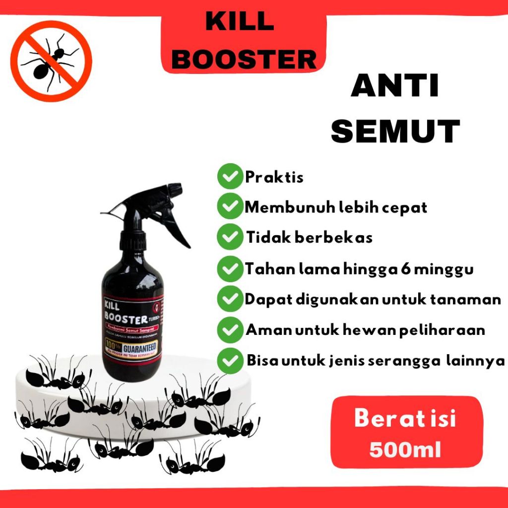 ( COD ) Kill BOSTER Spray Anti semut/ Obat Semut Cair/Racun Semut Cair/ Pembasmi Semut Tanaman | Rac
