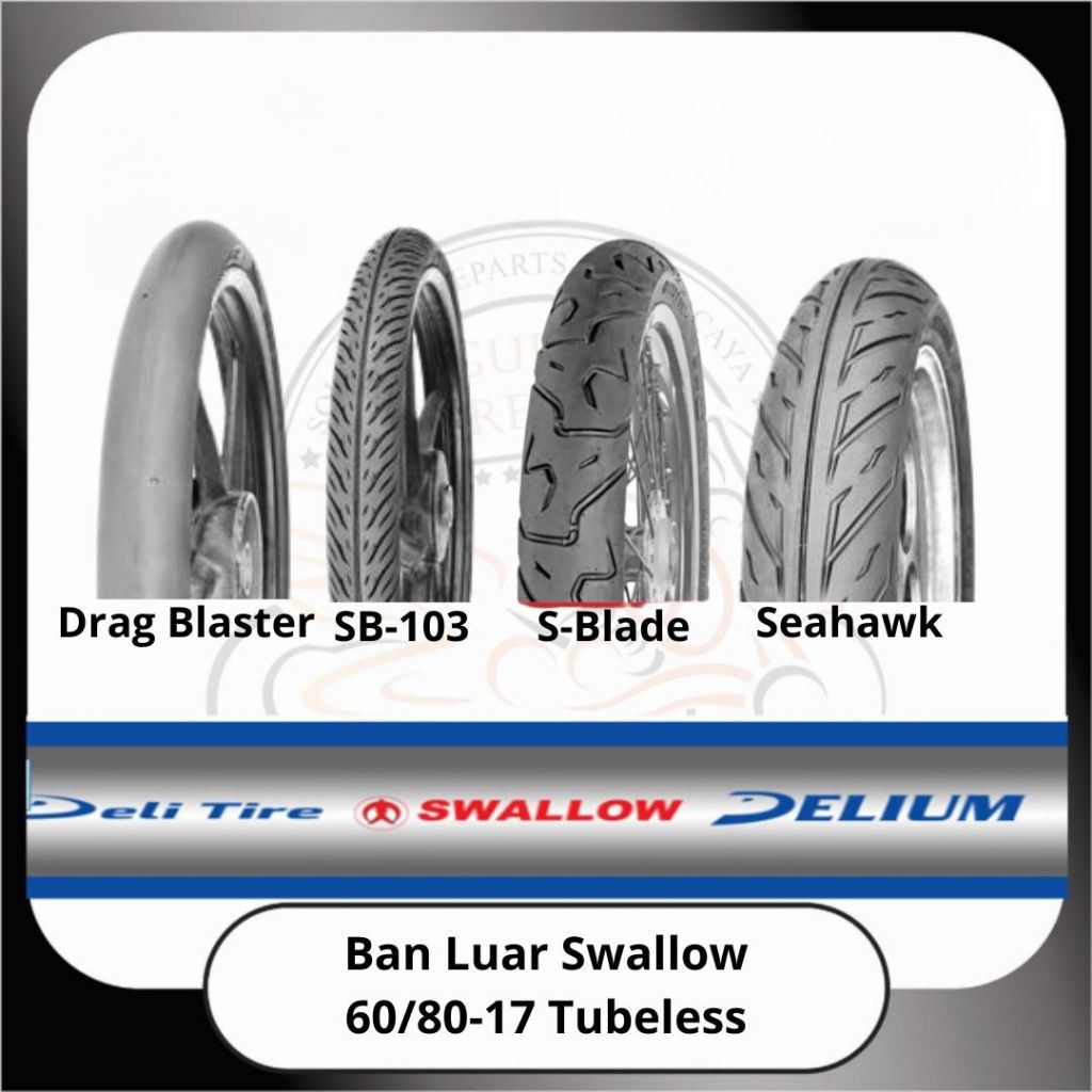 Ban Luar Swallow Tubeless 60/80-17