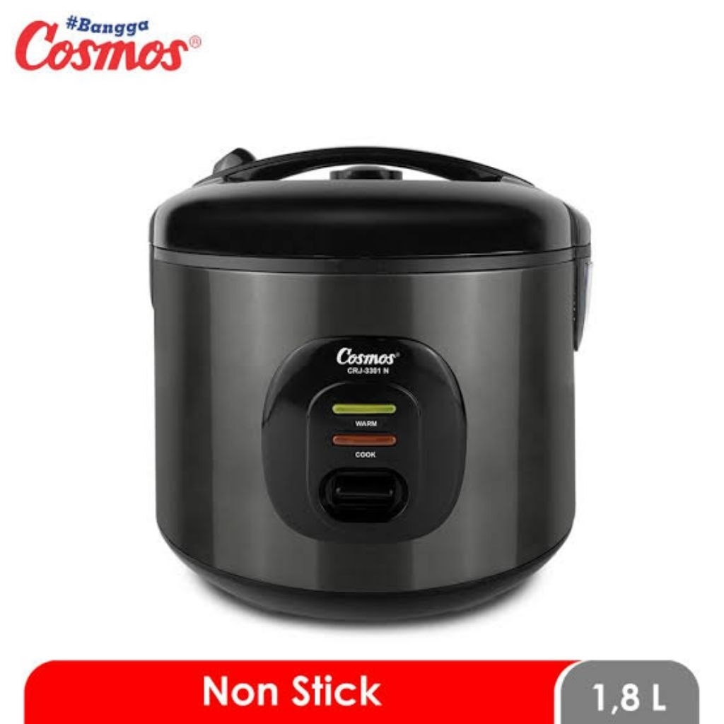 Rice Cooker Cosmos CRJ 3301 N Magic Com Cosmos 1,8 Liter CRJ-3301 N Magic Com Cosmos 3in1 CRJ3301N