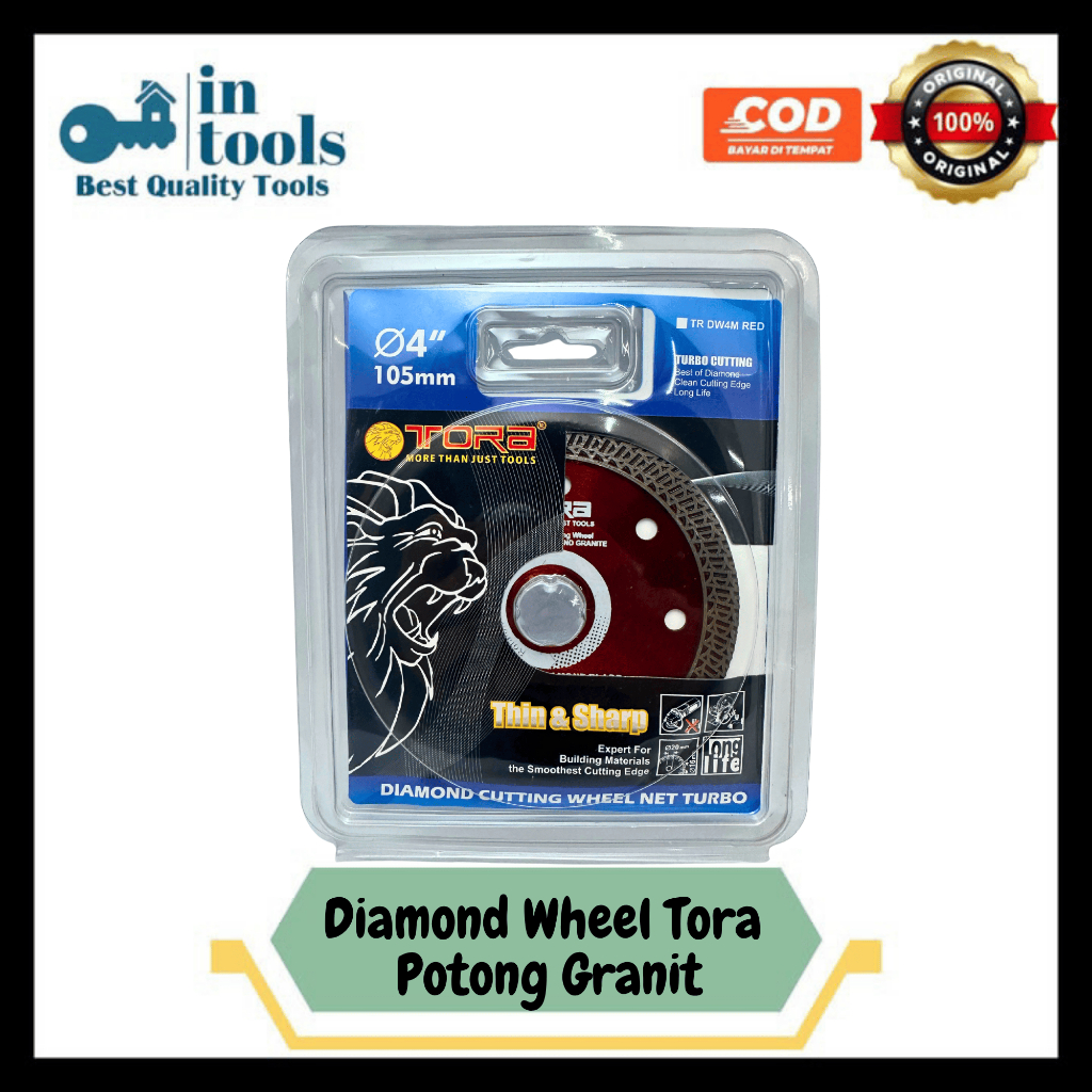 MATA PISAU POTONG gerinda Tora Red super tipis 1.2mm Granit-Marmer