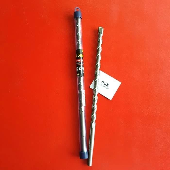 MJS MATA BOR BETON PANJANG 12MMX300 MESIN BOR 30 CM TEMBOK BETON  DINDING