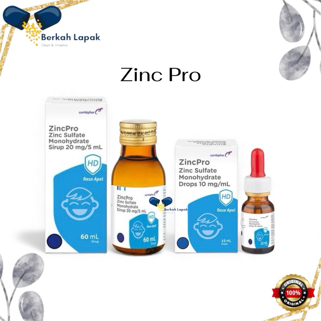 ZincPro - Pelengkap Pengobatan Diare Anak - Drops & Sirup