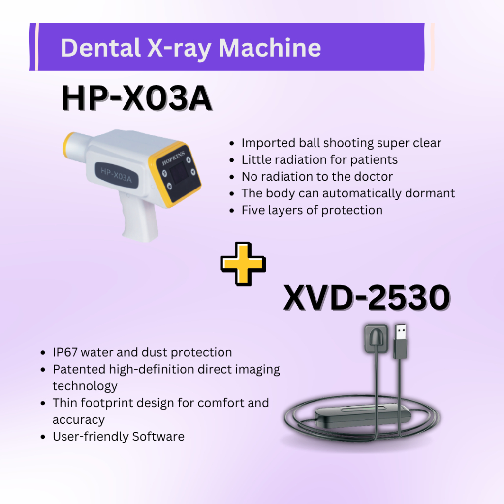 Dental X ray + Dental Sensor / periapical portable Foto Rontgen Periapikal dental / Hopkins X-ray Ma