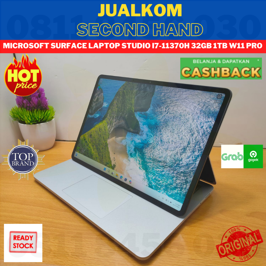 MICROSOFT SURFACE LAPTOP STUDIO i7 11370H 32GB 1TB W11 PRO SECOND