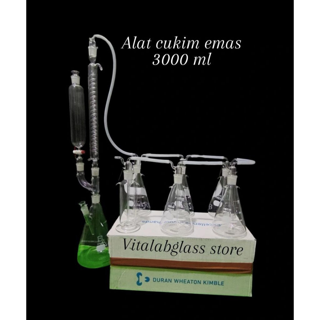 destilasi cukim emas 3000 ml duran 1 set ramah lingkungan