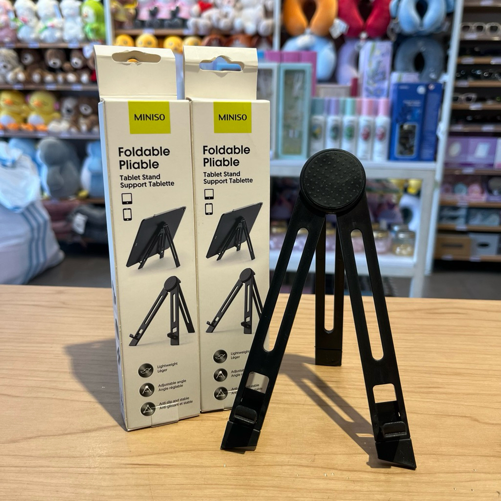 Miniso Desktop Tripod Stand for Phone and Tablet (Black)