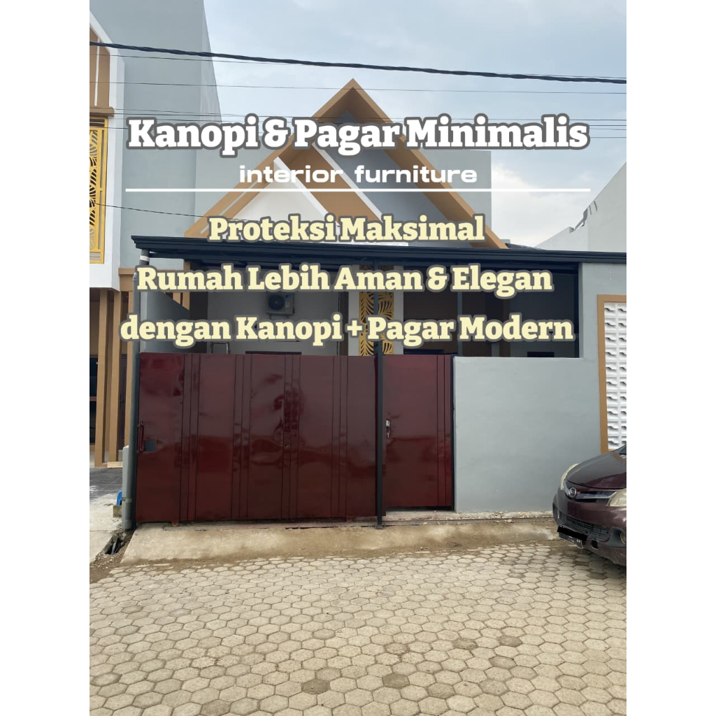 PAGAR+ KANOPI CUSTOM/PAGAR BESI DAN KANOPI UPVC ALDERON