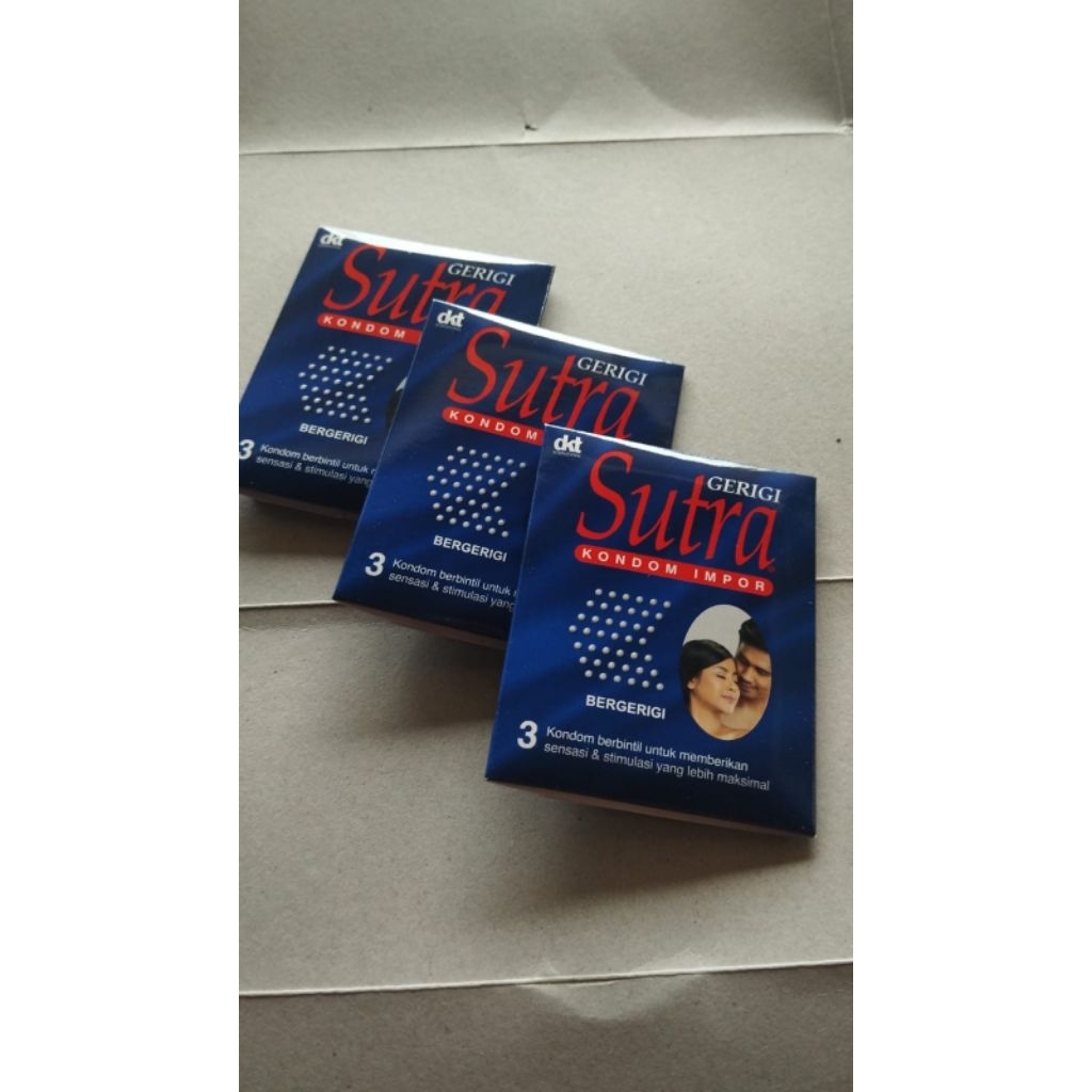 Kondom Sutra Biru Gerigi Isi 3
