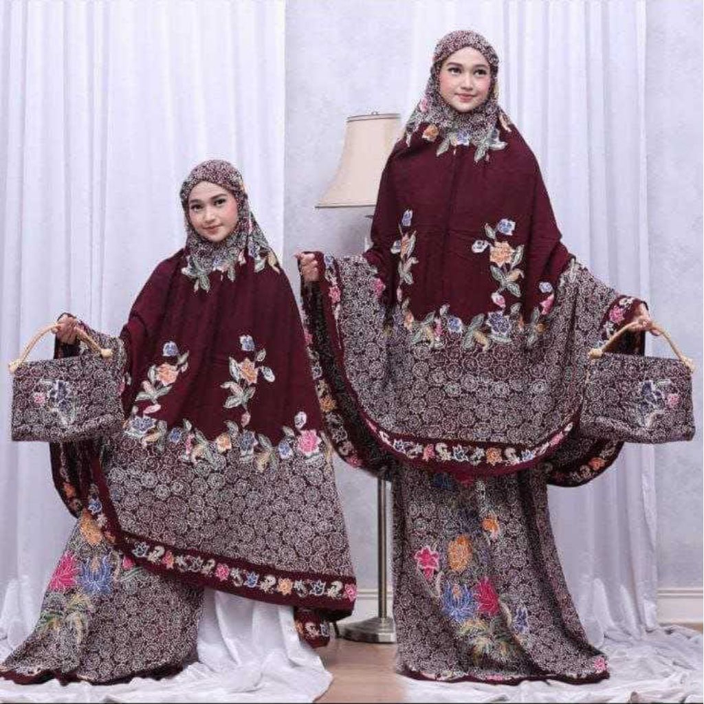 mukena batik encim warna Al fariz