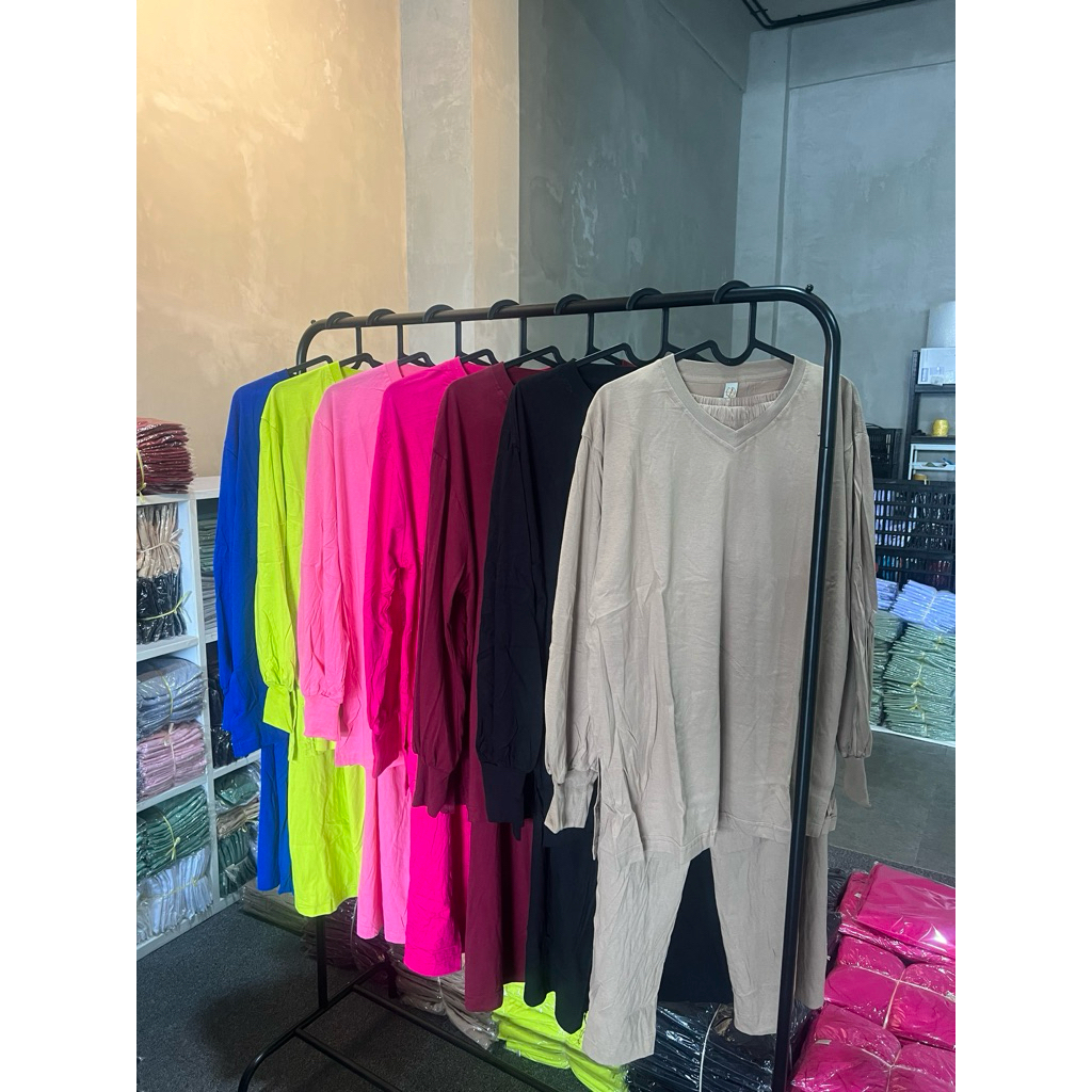 Setelan Baju Wanita Cotton Combed