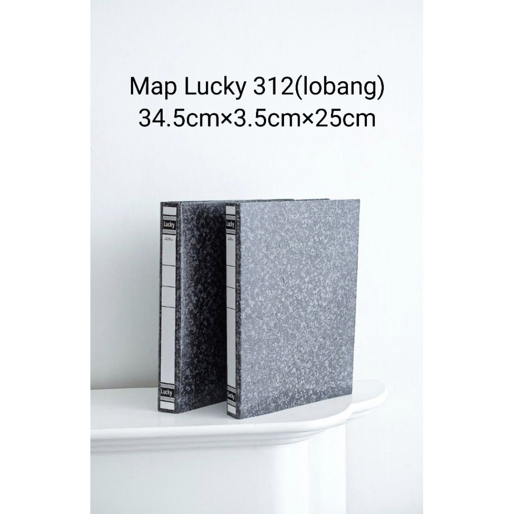 Map Lucky Hitam 312 lubang kertas / Map penyimpanan Dokumen / Map berkas per pcs