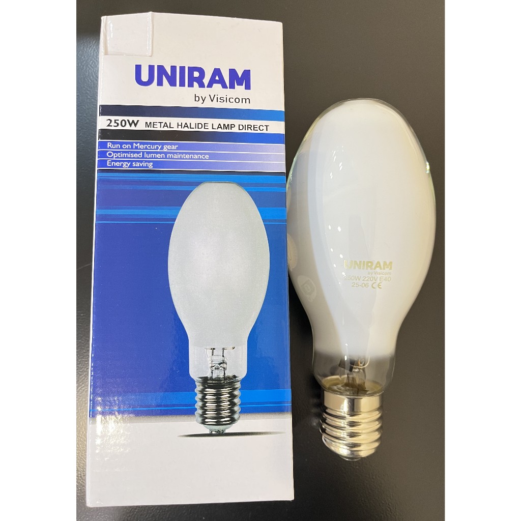 Lampu Mercury ML 250 Watt E40 coated UNIRAM