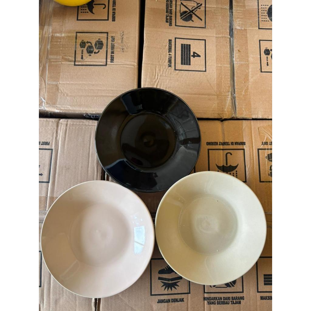 piring makan keramik / piring warna polos / piring keramik termurah